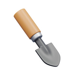 bown grey trowel 3d illustration
