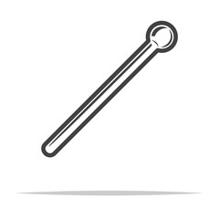 Stirring rod icon transparent vector isolated