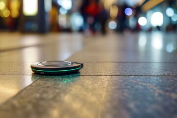 Advanced wireless charging infrastructure in public places, AI generated