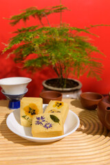 Taiwan Pineapple Cake Pastry, Taiwanese Famous Sweet Delicious Dessert Food (Nastar Taiwan or Nastar Hongkong