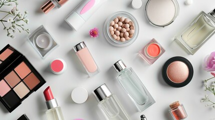 Obraz premium Cosmetics and Fragrance Isolated