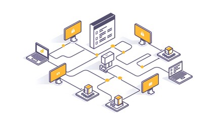 Obraz premium icon, web, business, design, flat, computer, vector, internet, mobile, technology, media, infographic, phone, concept, marketing, set, laptop, website, symbol, network, cloud, illustration, social, ta
