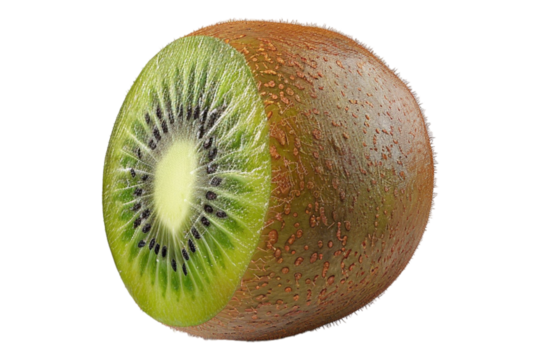 Kiwi fruit isolated on transparent background