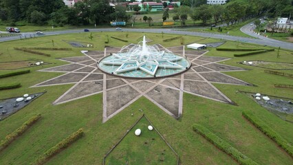 Kuching, Malaysia - July 11 2024: The State Stadiums of Kuching