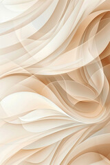 An abstract painting of some rounded lines and shapes