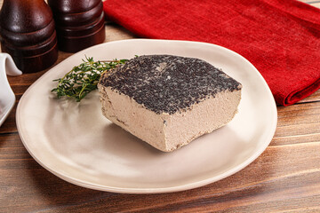 Delicous liver pate snack appetizer