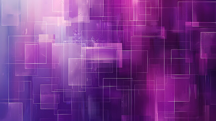 Obraz premium Abstract digital art with purple and pink geometric shapes and a modern, futuristic style.