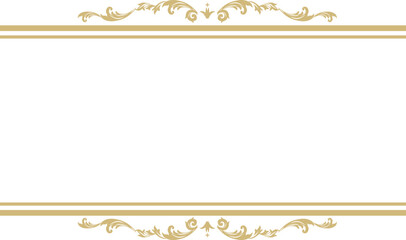 ゴールドエレガントフレーム素材
