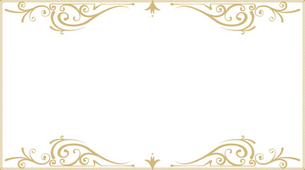 ゴールドエレガントフレーム素材