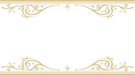 ゴールドエレガントフレーム素材