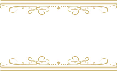 ゴールドエレガントフレーム素材