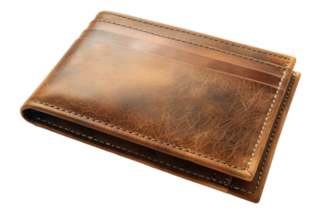 Man wallet isolated on transparent background