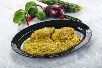 Indian cuisine - pork masala sauce