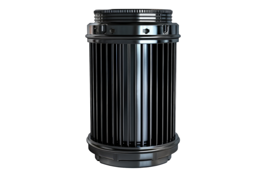 Oil filter isolated on transparent background