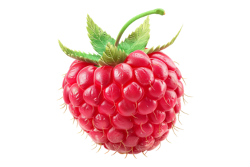 Raspberry isolated on transparent background