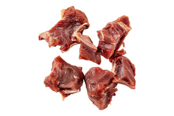 Raw leg piece isolated on transparent background