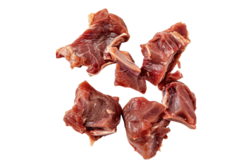 Raw leg piece isolated on transparent background