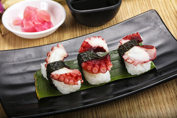 Japanese cuisine - sushi with octopus