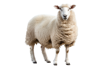 Sheep isolated on transparent background