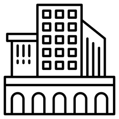 Vector Icon Building, business, city, commercial, office