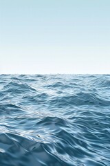 Fototapeta premium Plain bright water ocean wave background Generative Ai