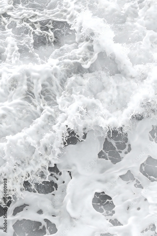 Wall mural plain bright water ocean wave background generative ai