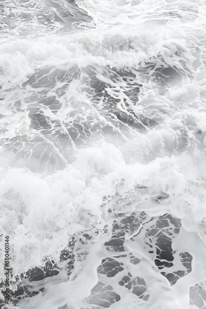 Wall mural plain bright water ocean wave background generative ai