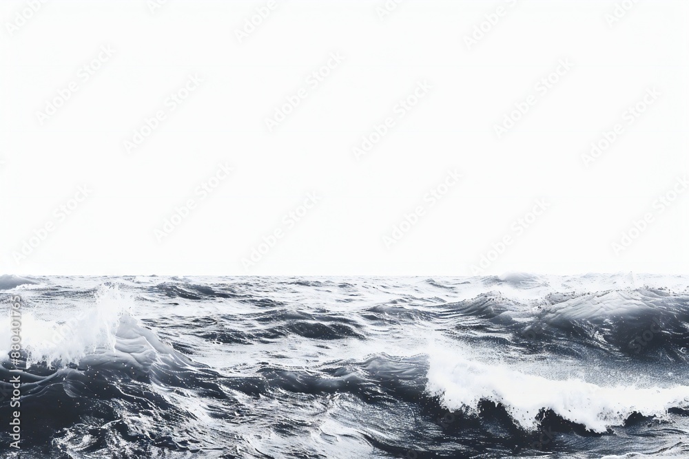 Wall mural plain bright water ocean wave background generative ai