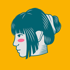 Character design avatar flat minimalist 166