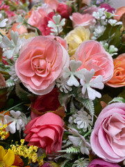 Beautiful of rose artificial flowers vintage