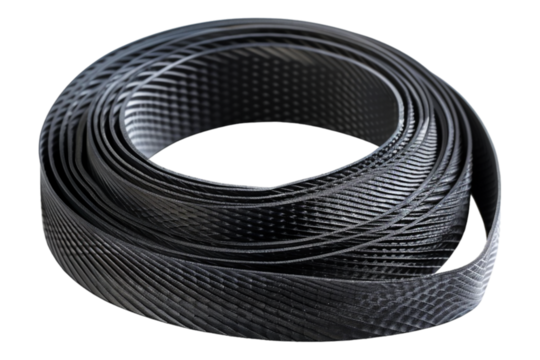 Serpentine belt isolated on transparent background