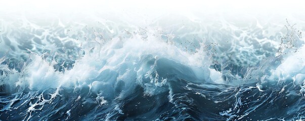 Fototapeta premium Plain bright water ocean wave background Generative Ai