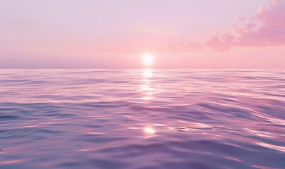 Obraz premium serene sunset over the ocean, Generative AI