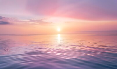 Obraz premium serene sunset over the ocean, Generative AI