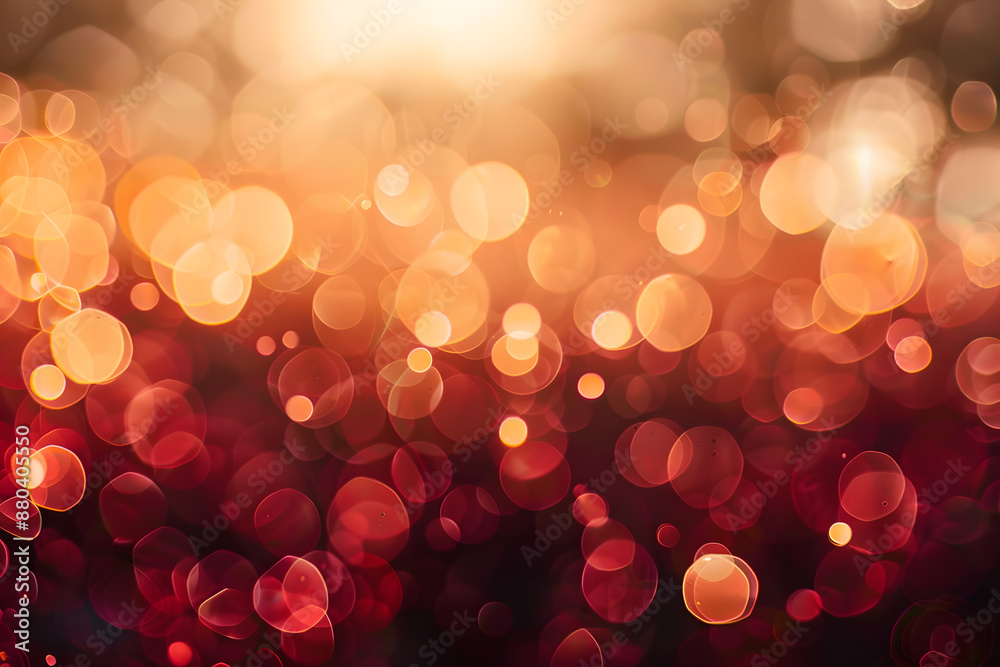 Poster red bokeh background with soft blur bokeh light effect background bokeh