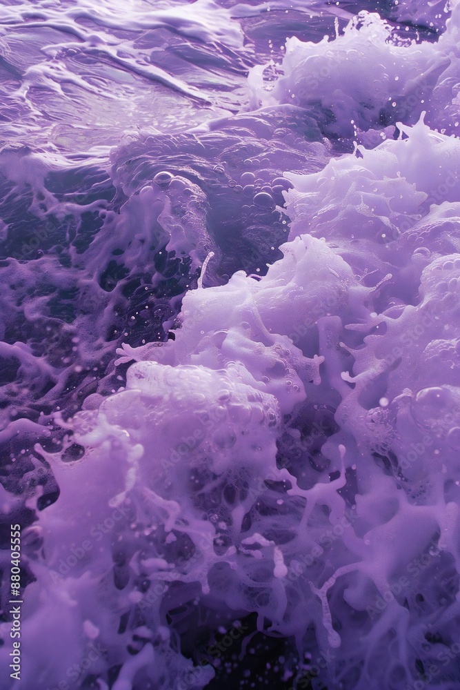 Canvas Prints purple sea foam background generative ai
