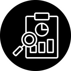 Evaluation Vector Line White Circle Black