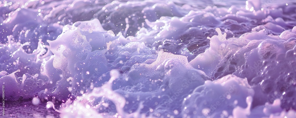 Canvas Prints purple sea foam background generative ai