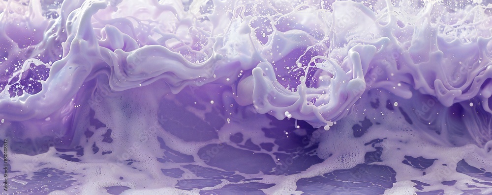 Canvas Prints purple sea foam background generative ai