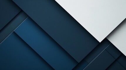 Abstract Blue And White Geometric Design