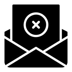 Fototapeta premium rejection glyph icon