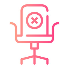 no vacancies gradient icon