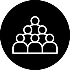 People Vector Line White Circle Black