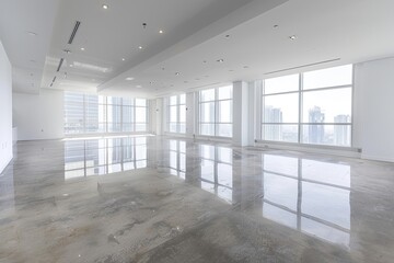 Modern Office Space With City View.