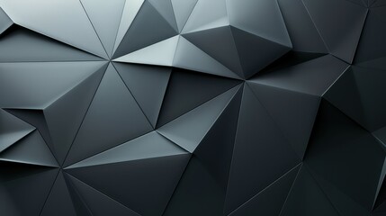Obraz premium Modern dark geometric abstract background with polygons