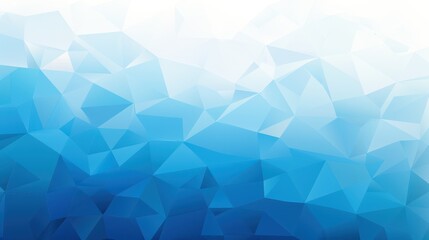Abstract blue polygonal background with gradient hues.