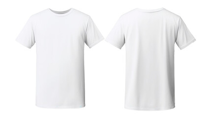 set of color view t-shirt isolated on white.