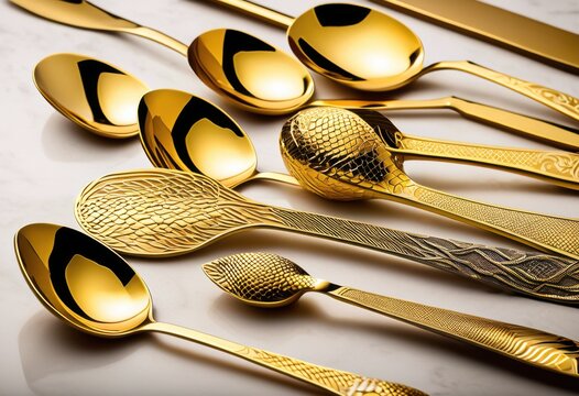 elegant year snake themed serving spoons stylish dining experience, tableware, dinnerware, silver, utensils, kitchen, accessories, cooking, food, meal, occasion, home