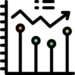 graph, bar graph, bar chart, stats, statistics Icon