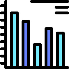 graph, bar graph, bar chart, stats, statistics Icon